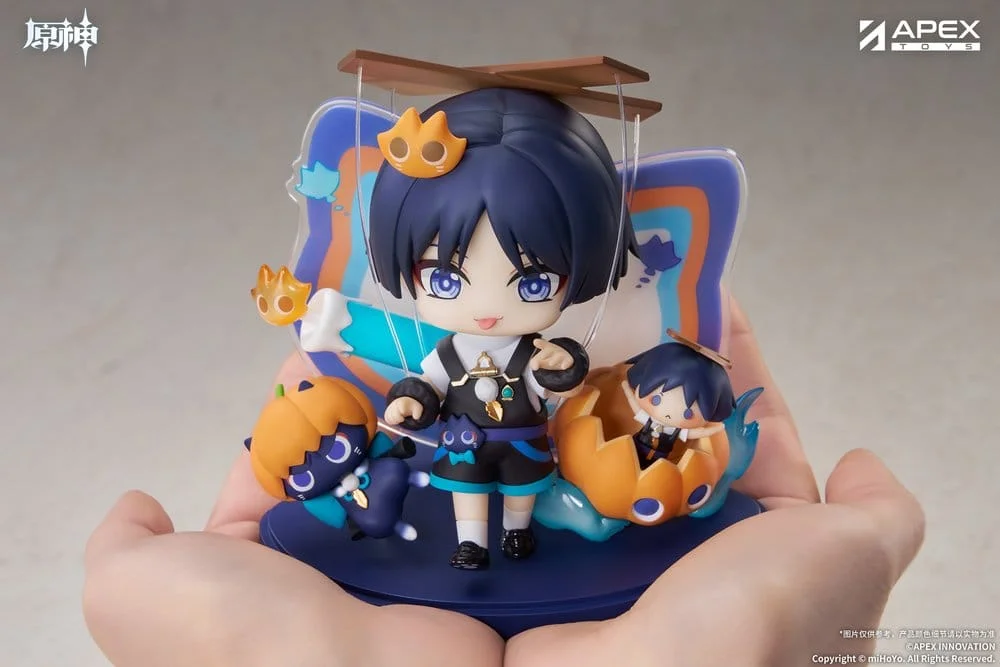 Genshin Impact You Ye Qi Xiang Series Chibi Chara PVC Statue Wanderer 10 cm